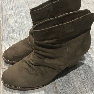 Diba Suede Short Healed Booties